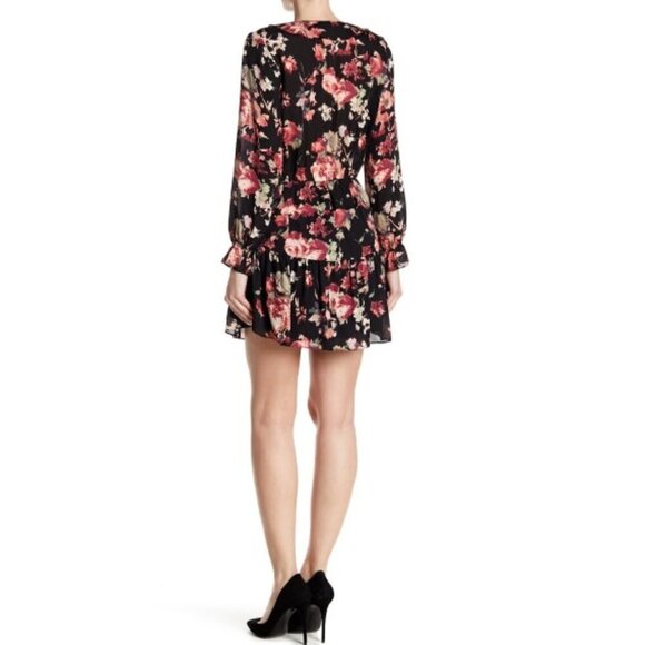 Joie 'Joada' Ruffle-Trim Floral Silk Print Dress - Picture 2 of 3